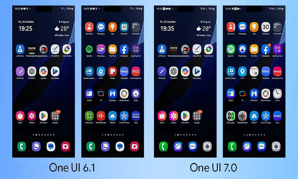 تفاوت one ui 6 و one ui 7 |تکنولوژیا